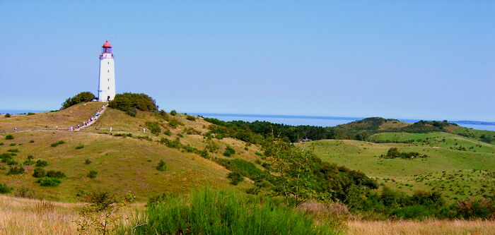 Leuchtturm Dornbusch auf der Insel Hiddensee