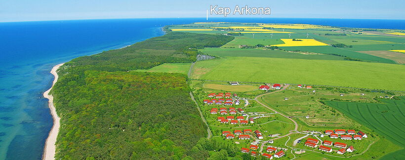 Luftbild vom Feriendorf auf Rügen